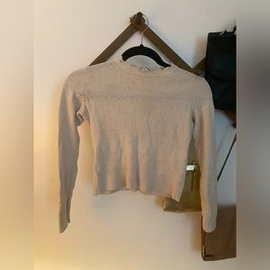 Derek lam cream crop sweater